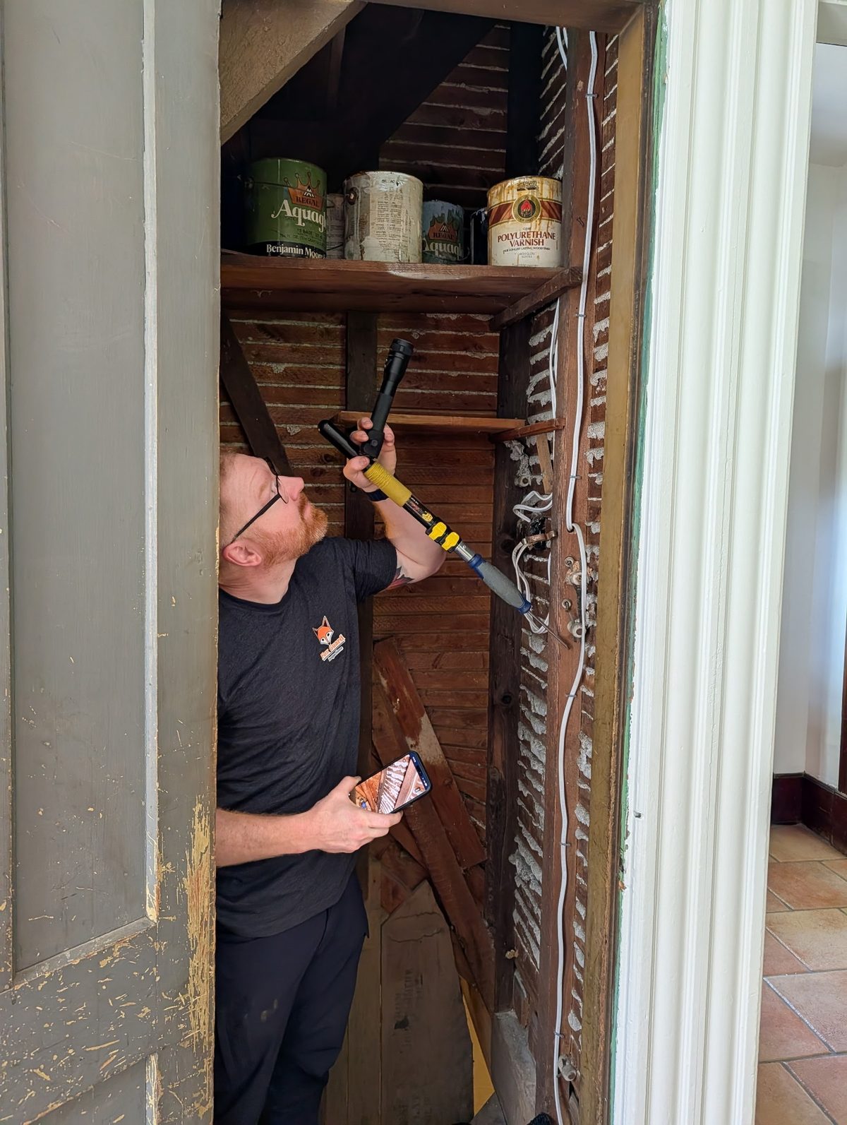 Nick inspecting a home — Fox Guard Inspections